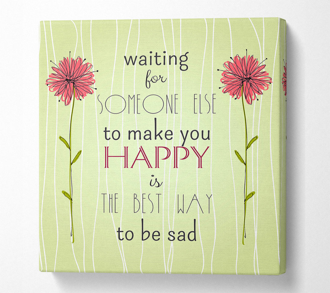 A Canvas Print of Waiting For Someone Else Canvas Art