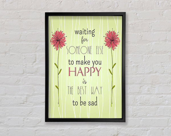 Waiting For Someone Else Framed Print