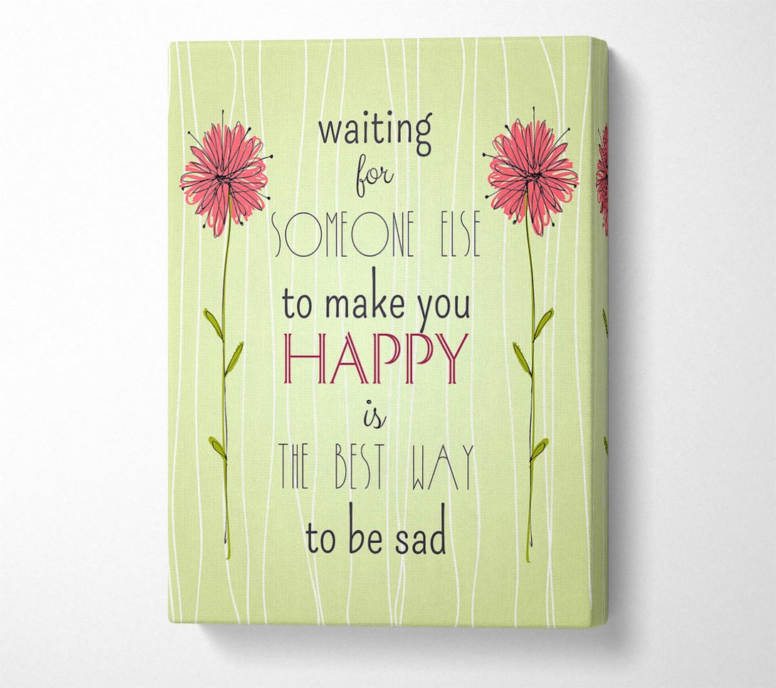  A Canvas Print of Waiting For Someone Else Canvas Art