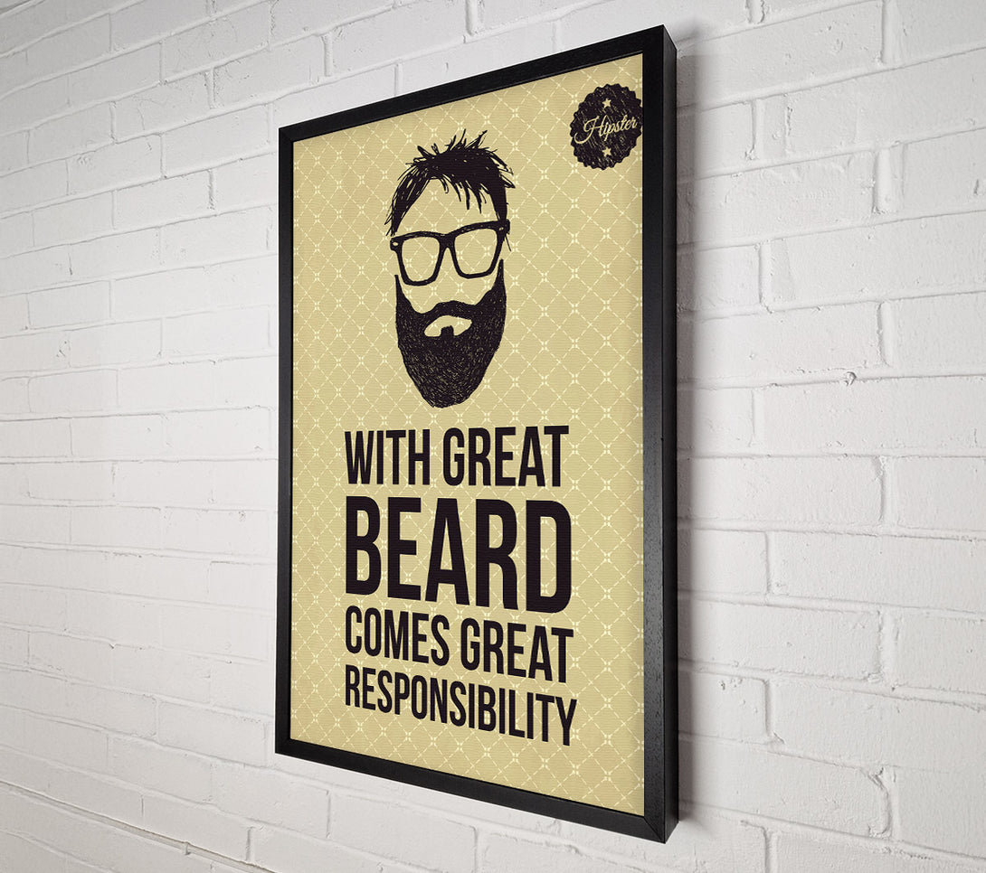  A Canvas Print of With Great Beard Canvas Wall Art