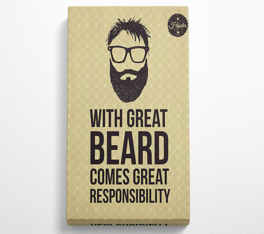  A Canvas Print of With Great Beard Canvas Wall Art