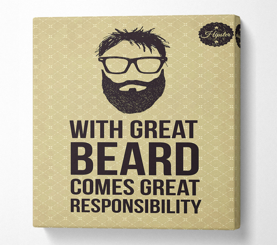  A Canvas Print of With Great Beard Canvas Wall Art