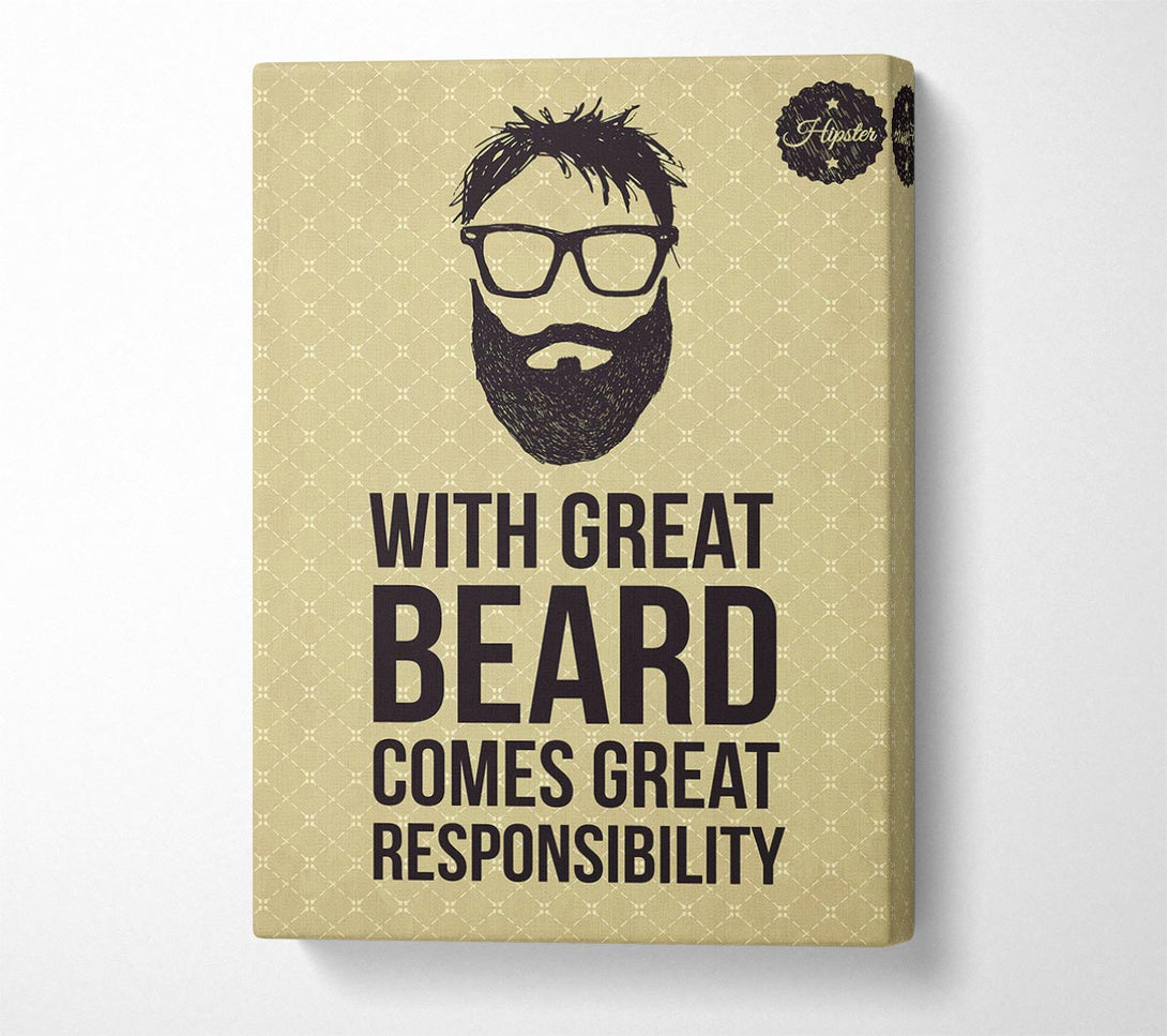  A Canvas Print of With Great Beard Canvas Wall Art
