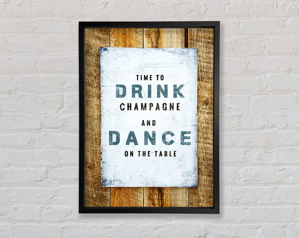 Time To Drink Champagne Framed Print