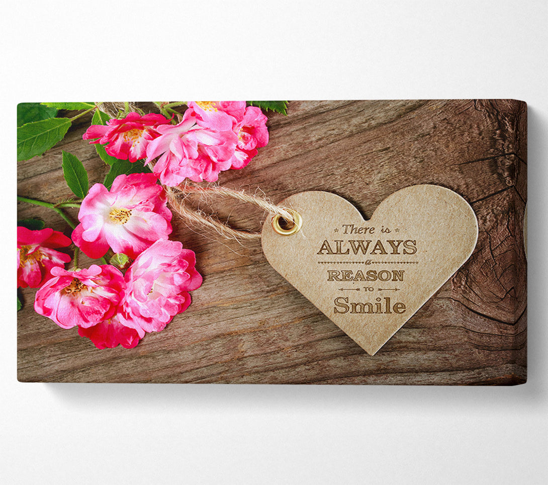  A Canvas Print of Reason To Smile Canvas Wall Art