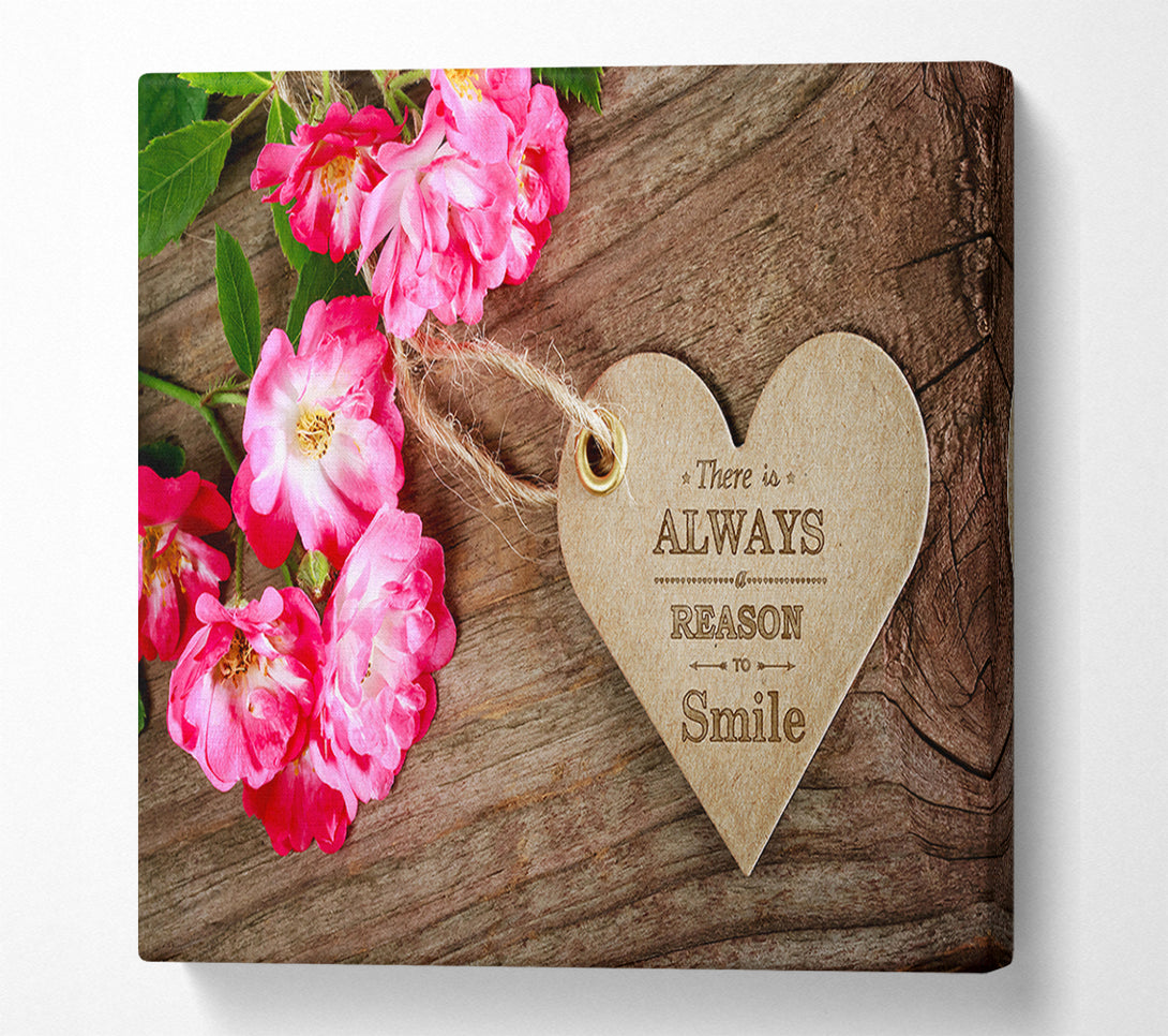  A Canvas Print of Reason To Smile Canvas Wall Art