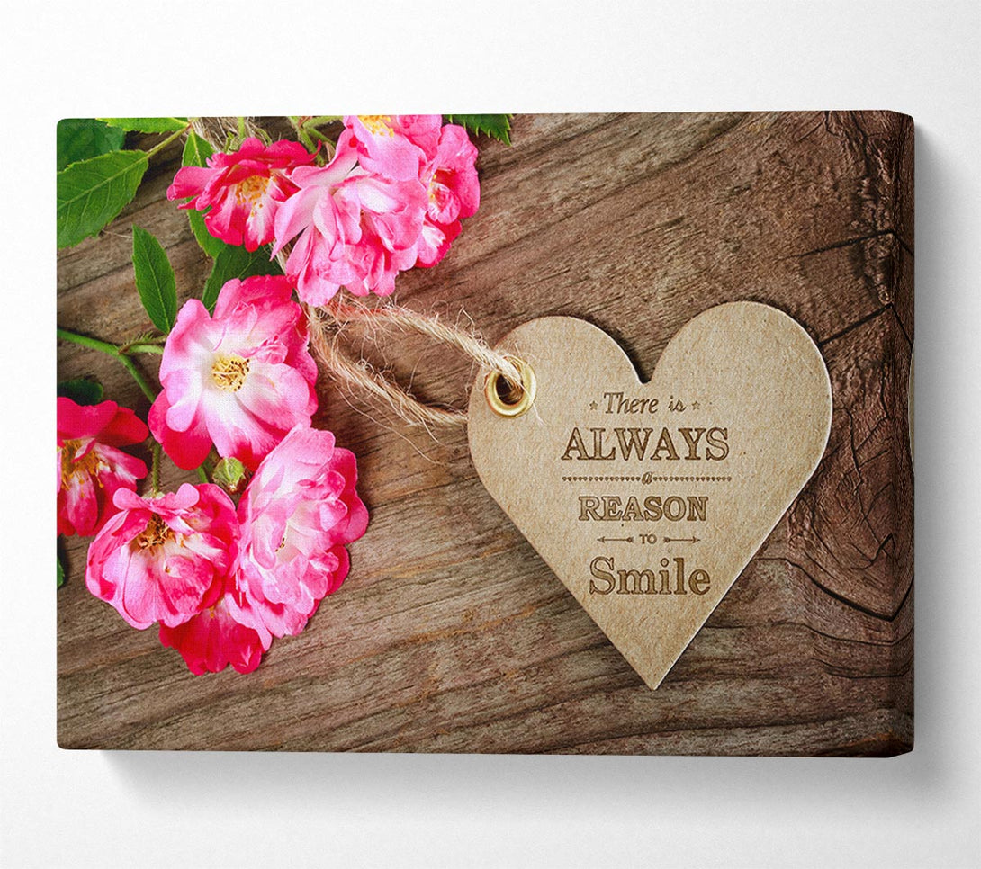  A Canvas Print of Reason To Smile Canvas Wall Art