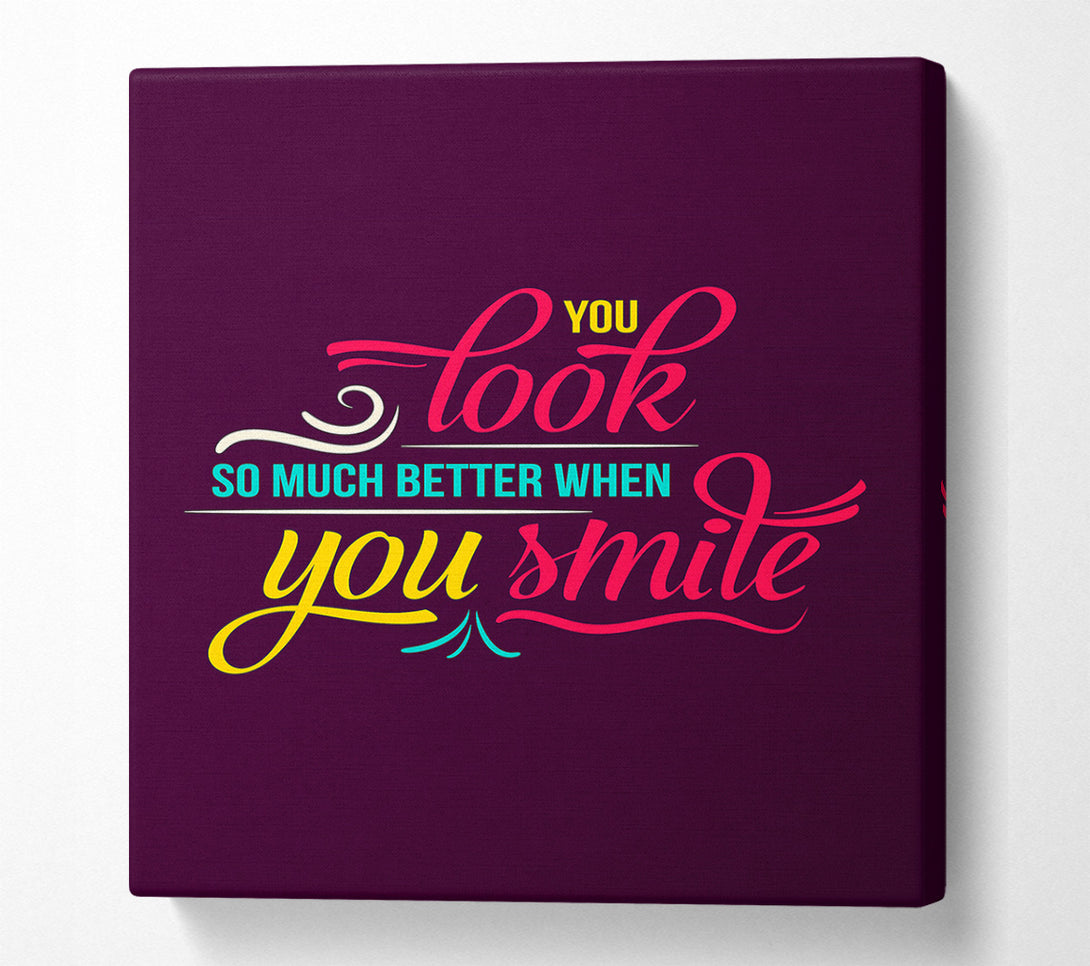  A Canvas Print of You Look So Much Better When 2 Canvas Art