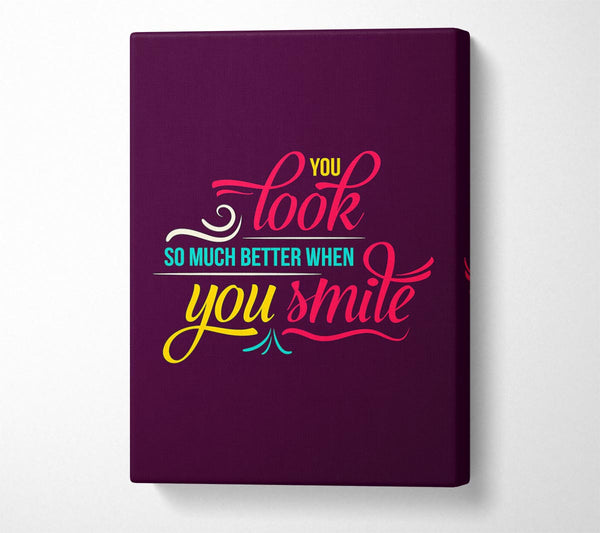  A Canvas Print of You Look So Much Better When 2 Canvas Art
