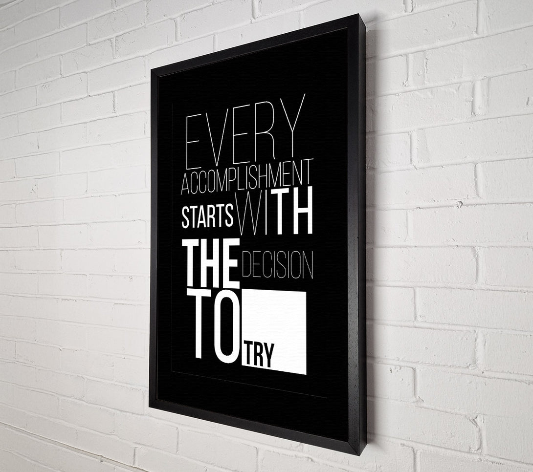  A Canvas Print of Every Accomplishment Canvas Wall Art