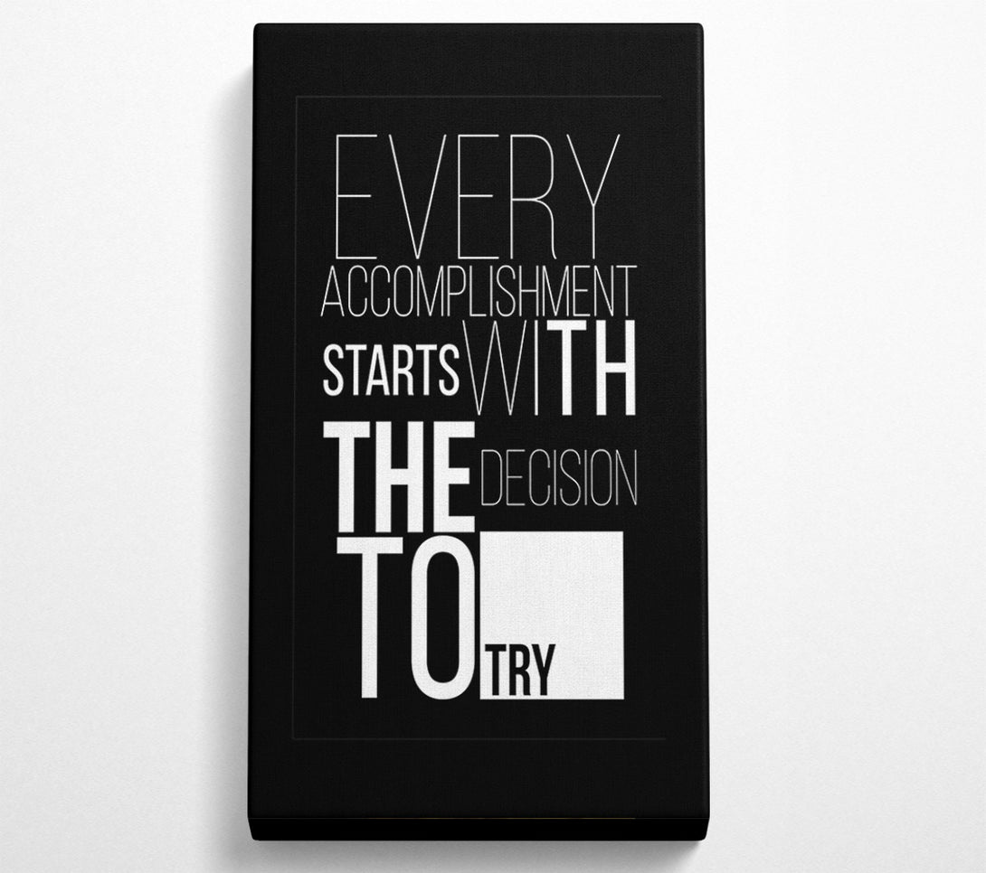 A Canvas Print of Every Accomplishment Canvas Wall Art