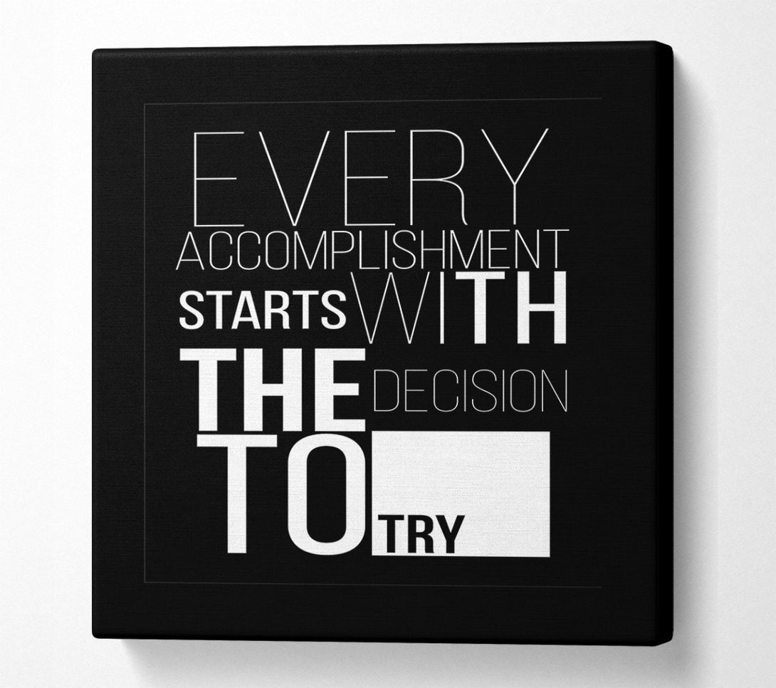  A Canvas Print of Every Accomplishment Canvas Wall Art