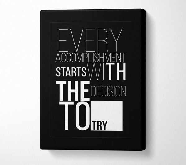  A Canvas Print of Every Accomplishment Canvas Wall Art