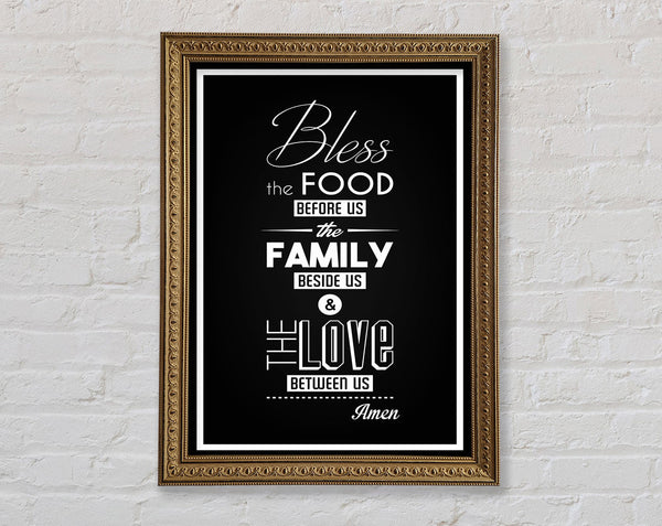 Bless The Food Before Us 1 Framed Print
