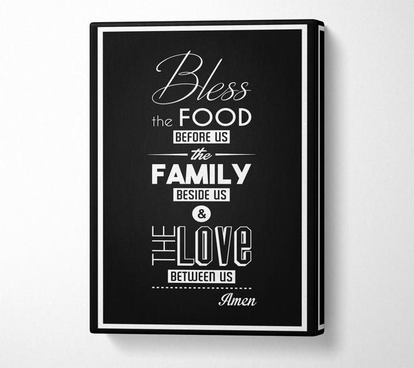  A Canvas Print of Bless The Food Before Us 1 Canvas Print