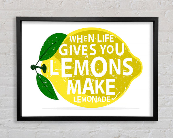 When Life Gives You Lemons 3 Framed Print