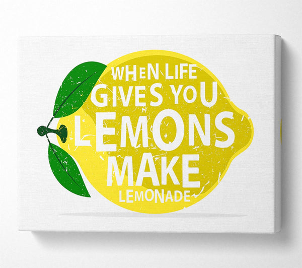  A Canvas Print of When Life Gives You Lemons 3 Canvas Wall Art