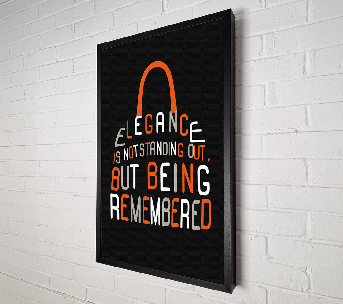  A Canvas Print of Elegance Is Not Standing Out But Canvas Art