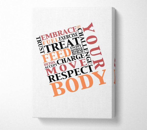  A Canvas Print of Respect Your Body Canvas Wall Art