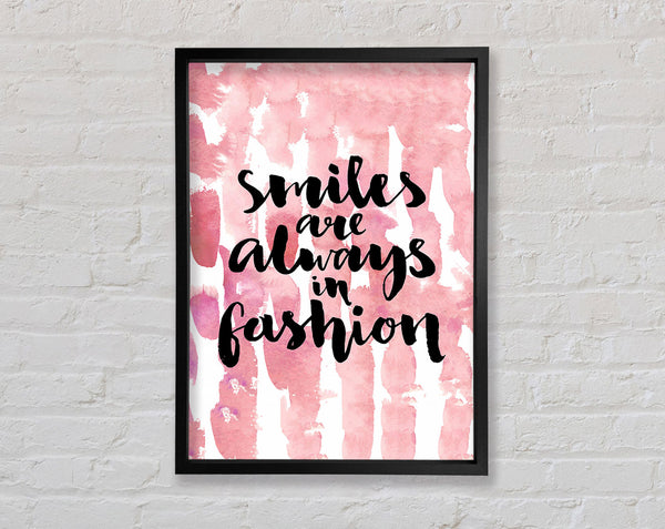 Smiles Are Always In Fashion 2 Framed Print