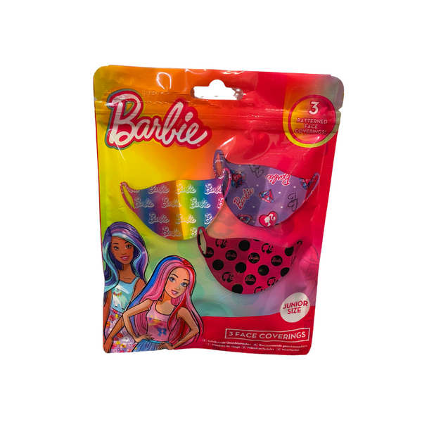 Wholesale Barbie Face Coverings Pack of 3 - (Case of 12)