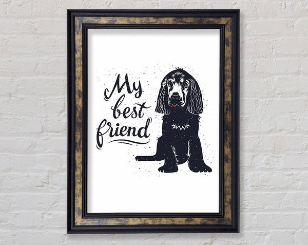 My Best Friend Dog Framed Print