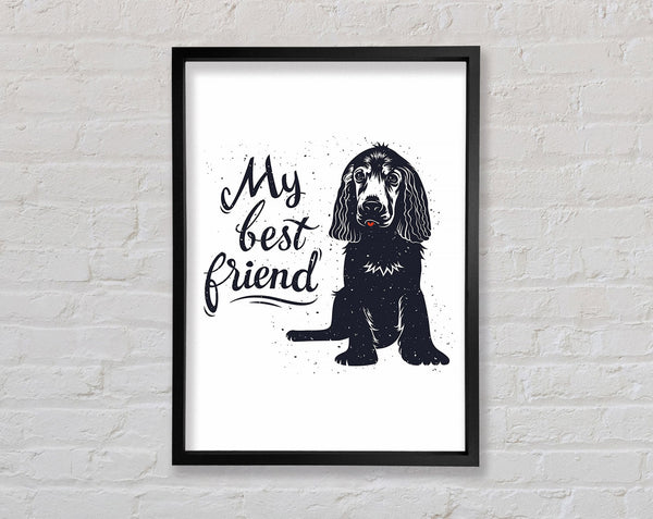 My Best Friend Dog Framed Print