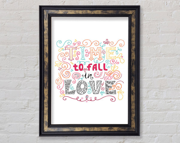 Time To Fall In Love Framed Print