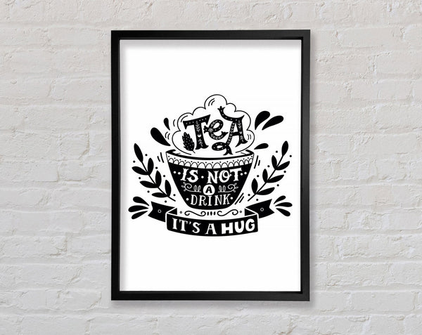 Tea Is A Hug Framed Print