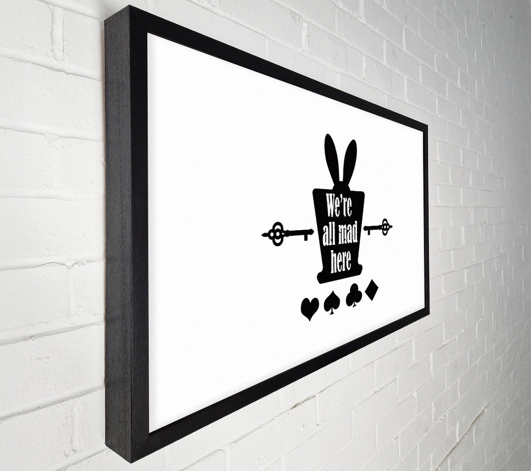  A Canvas Print of Were All Mad Here Canvas Wall Art