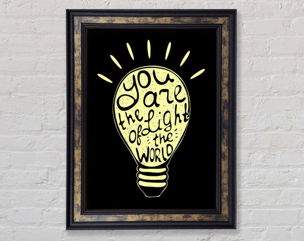 You Are The Light Framed Print