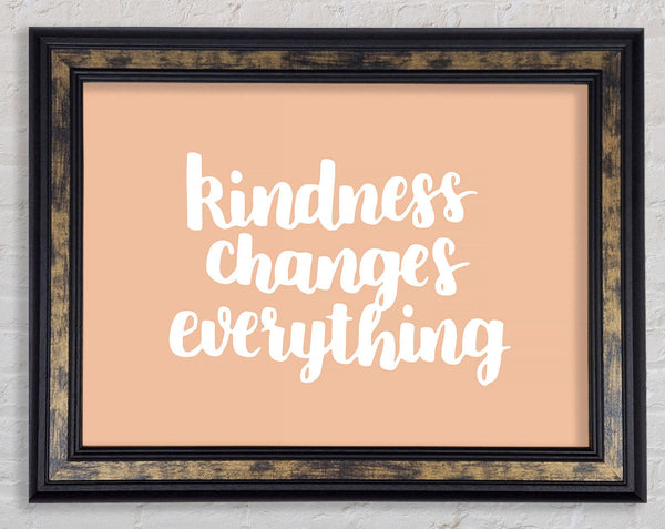 Kindness Changes Everything Framed Print