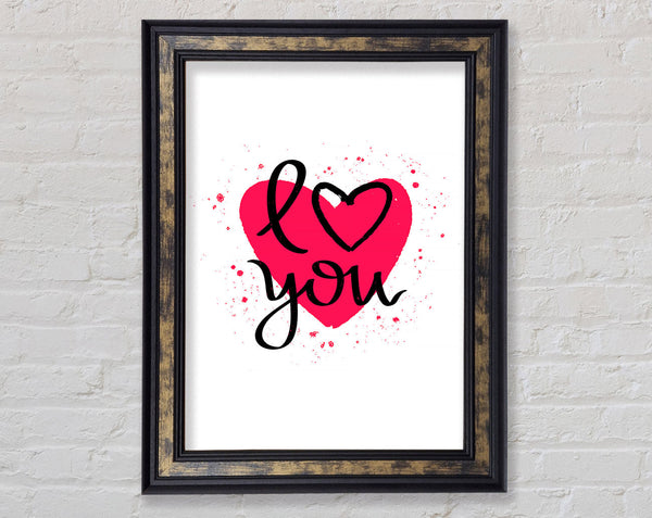 Love You 3 Framed Print