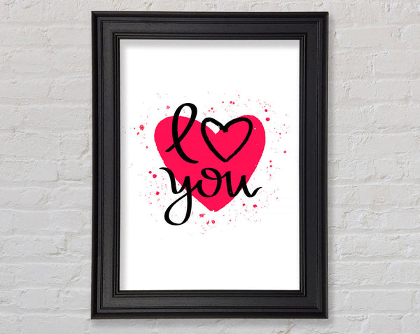 Love You 3 Framed Print