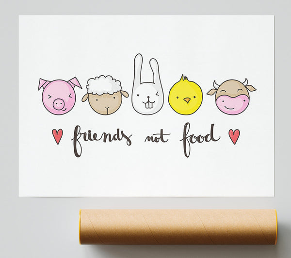 Friends Not Food Giclee Print