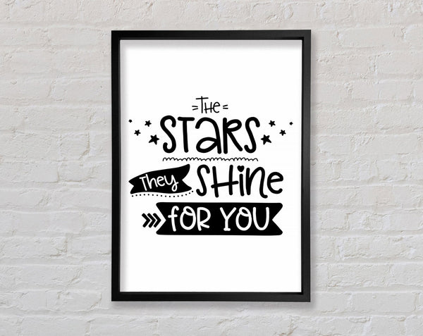 The Stars They Shine For You Framed Print
