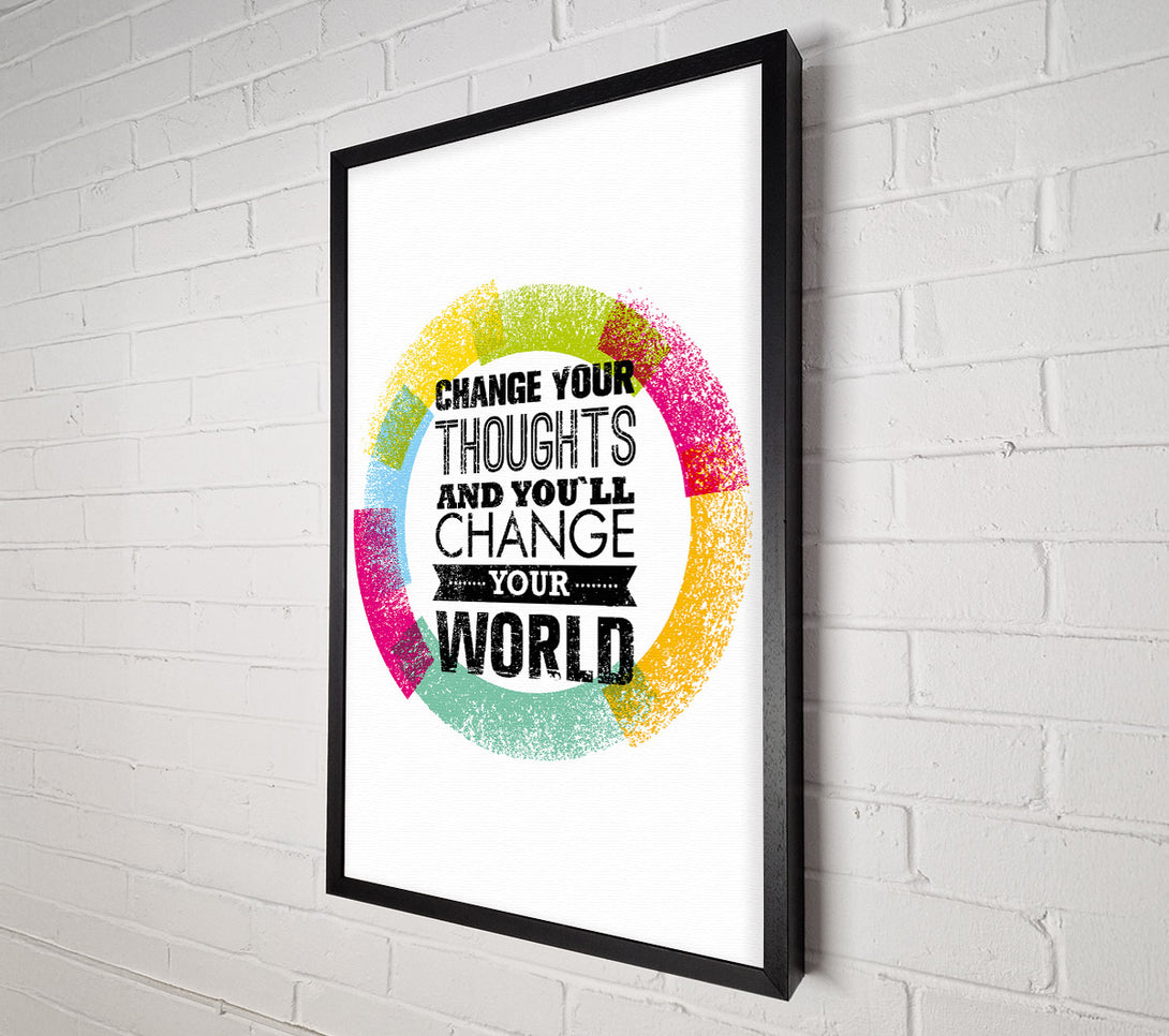  A Canvas Print of Change Your Thoughts 2 Canvas Wall Art