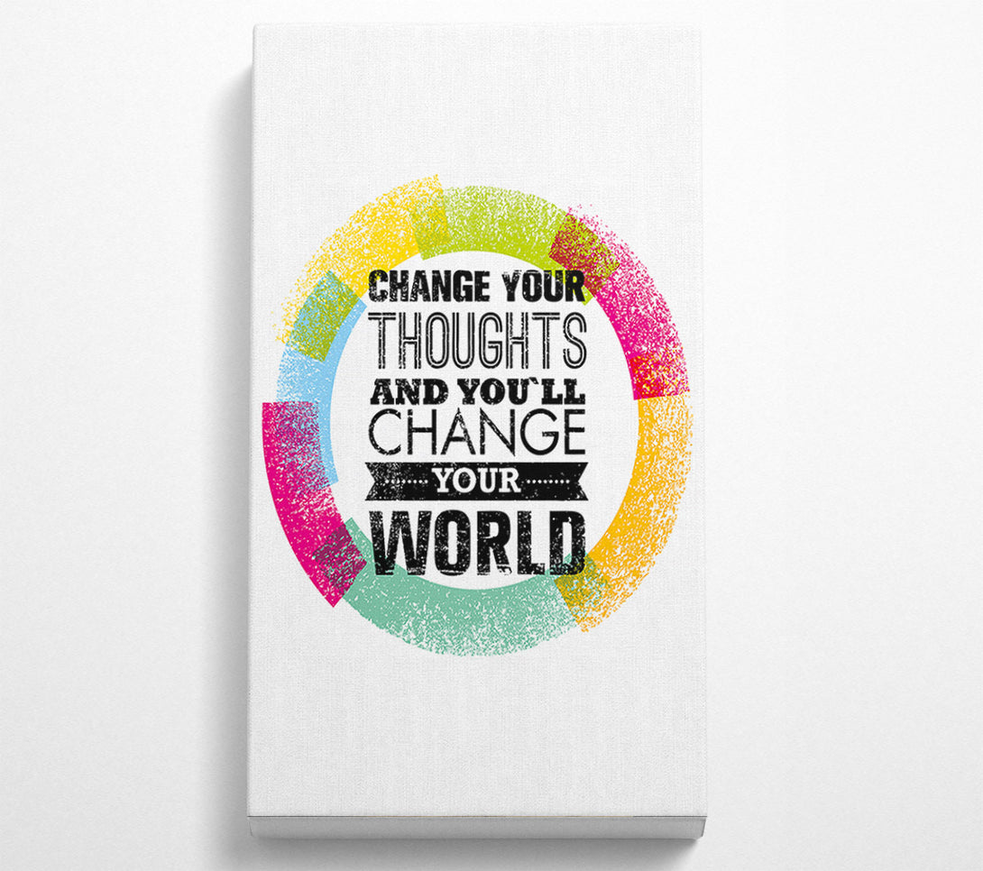  A Canvas Print of Change Your Thoughts 2 Canvas Wall Art