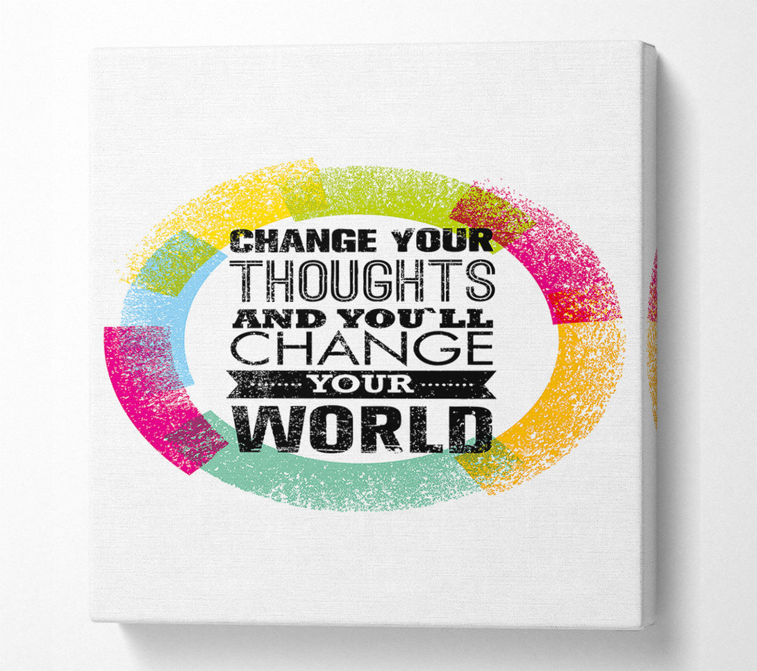 A Canvas Print of Change Your Thoughts 2 Canvas Wall Art
