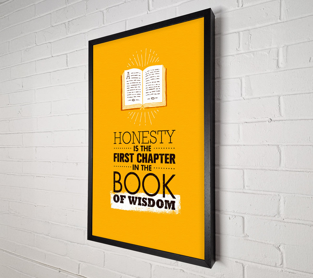  A Canvas Print of Honesty Wisdom Canvas Print