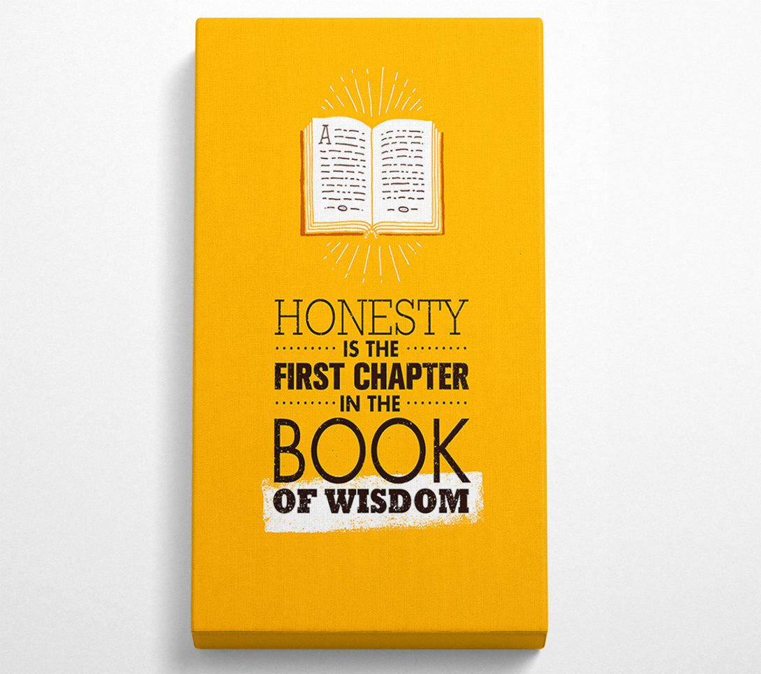  A Canvas Print of Honesty Wisdom Canvas Print