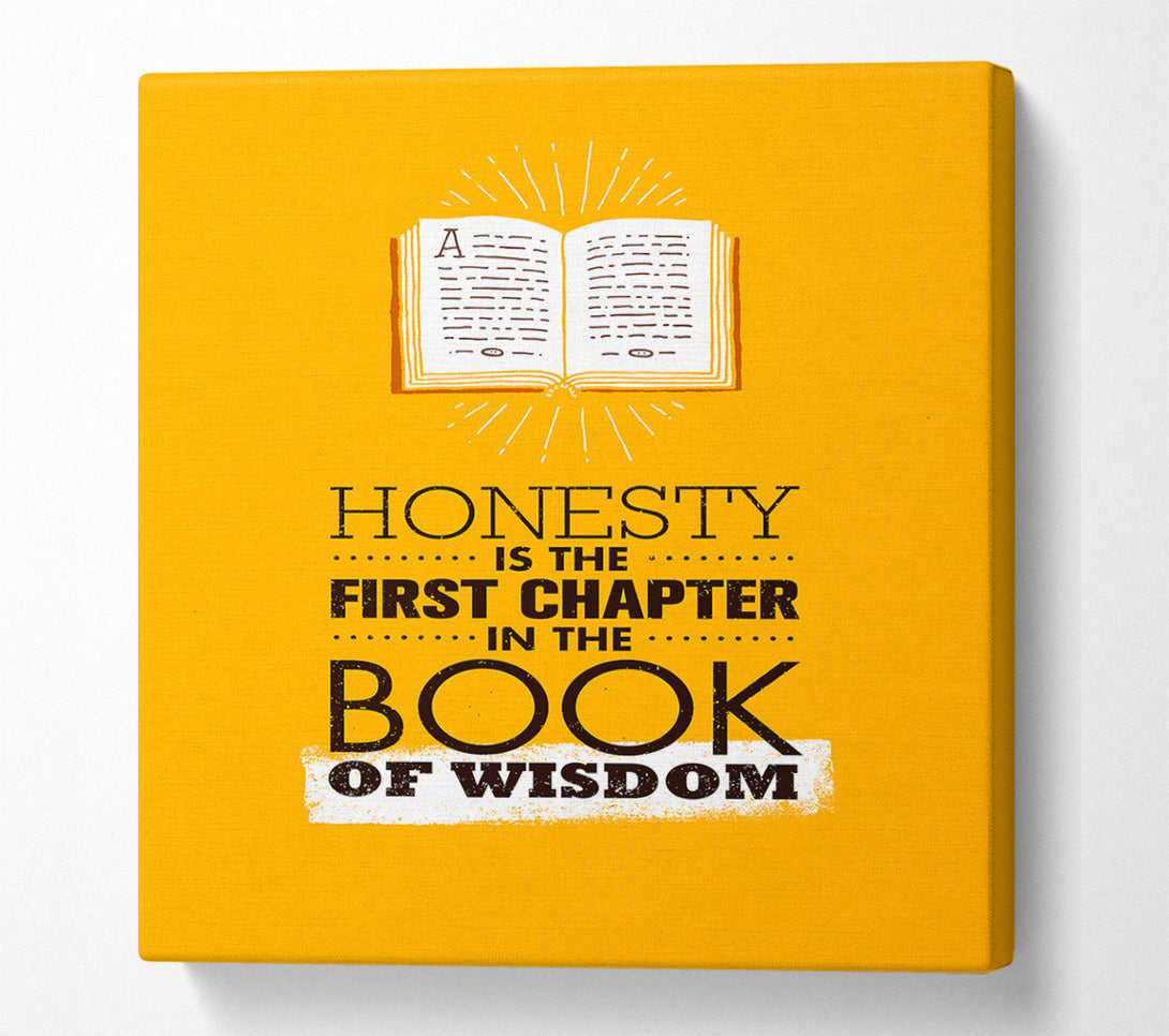  A Canvas Print of Honesty Wisdom Canvas Print