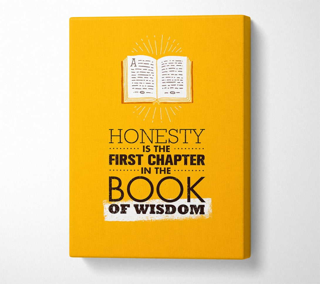  A Canvas Print of Honesty Wisdom Canvas Print