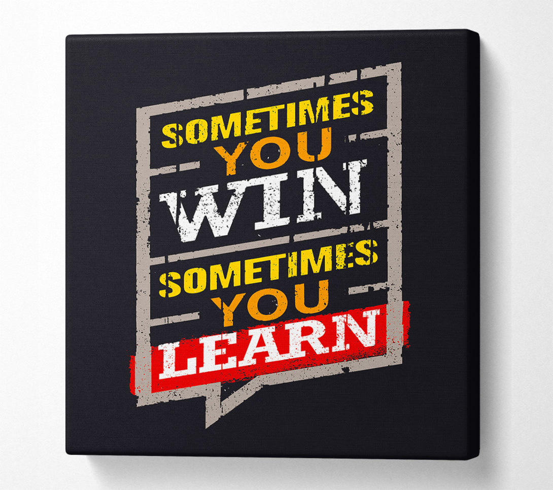  A Canvas Print of Sometimes You Win 2 Canvas Art