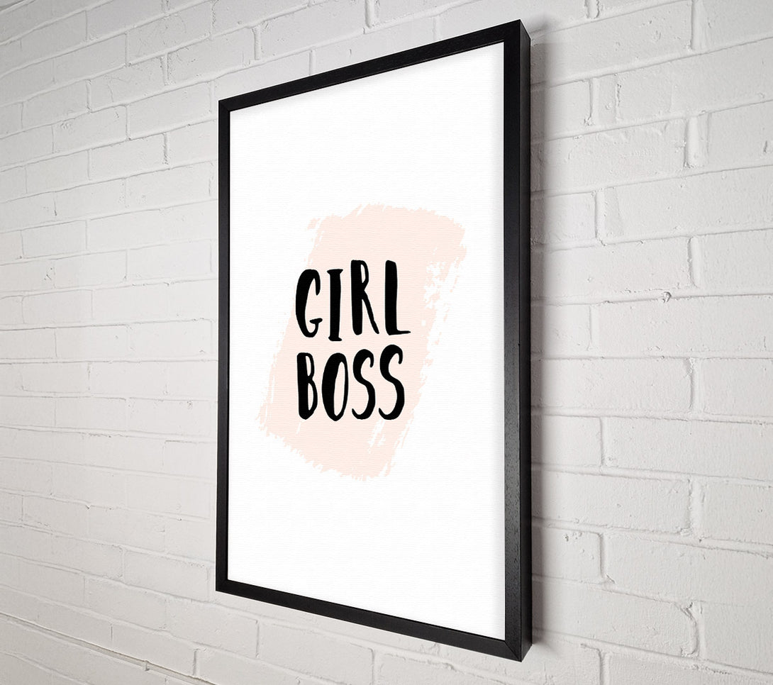  A Canvas Print of Girl Boss Canvas Wall Art