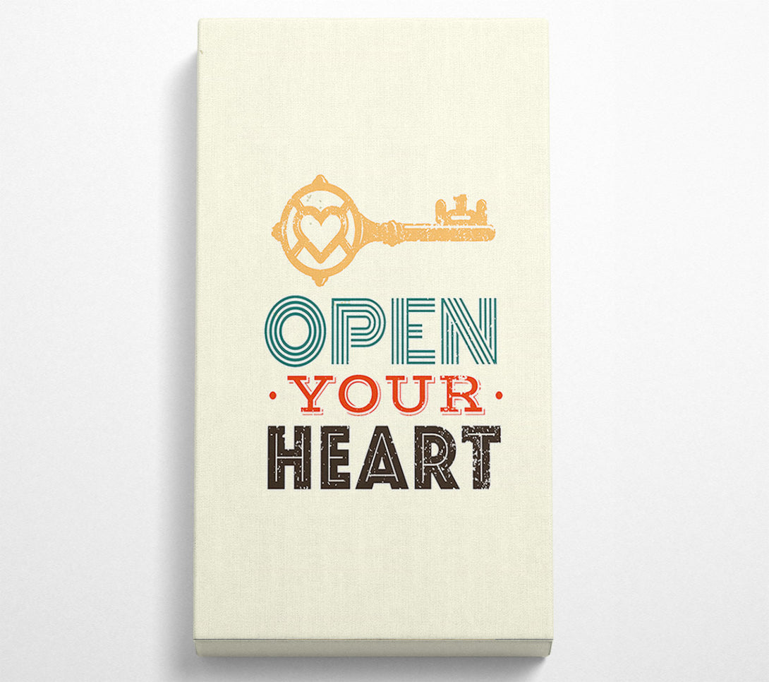  A Canvas Print of Open Your Heart Canvas Wall Art