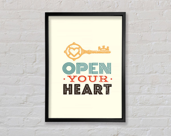 Open Your Heart Framed Print
