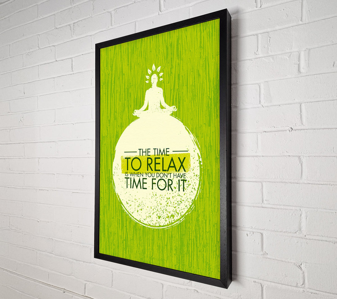  A Canvas Print of The Time To Relax Canvas Wall Art
