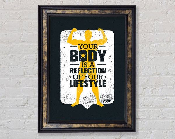 Your Body Is A Reflection Framed Print