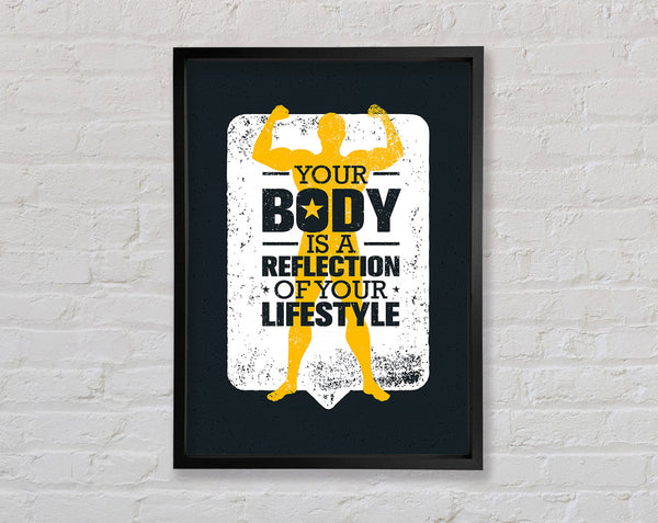 Your Body Is A Reflection Framed Print